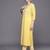 Floral Printed Three-Quarter Sleeves Sequinned Pure Cotton Straight Kurta Set