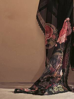 Women Floral Embroidered Panelled Thread Work Kurta with Trousers & With Dupatta 6