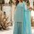 Sky Blue sequin And Embroidery Work Georgete Salwar Suit