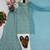 Sky Blue sequin And Embroidery Work Georgete Salwar Suit
