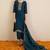 Women Solid Embroidered Kurta with Palazzo & Dupatta