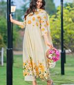 Women Floral Printed Regular Pure Cotton Kurta with Trousers & Dupatta