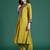 Women Ethnic Motifs Embroidered Pleated Mirror Work Kurta with Trousers