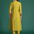 Women Ethnic Motifs Embroidered Pleated Mirror Work Kurta with Trousers