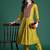 Women Ethnic Motifs Embroidered Pleated Mirror Work Kurta with Trousers