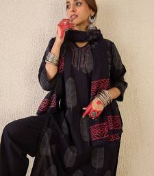 Women Printed Pure Cotton Kurta with Trousers & With Dupatta
