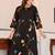 Floral Printed Pure Cotton Kurta With Trousers