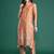 Floral Embroidered Thread Work Pure Cotton Kurta with Trousers