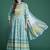 Floral Embroidered Pleated Mirror Work Pure Cotton Kurta With Trousers & Dupatta