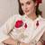 Floral Embroidered Shirt Collar Thread Work Pure Cotton A-Line Kurta With Trouser