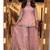Baby pink embroidery Blend Tissue sharara 