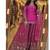 Rani pink embroidery Blend Tissue sharara 