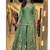 Green embroidery Blend Tissue sharara 