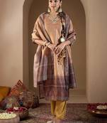 Women Bandhani Printed Regular Sequinned Kurta with Trousers & With Dupatta
