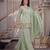 Light Green sequin Embroidery Work Silk Blend Salwar Suit