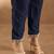 Floral Yoke Design Round Neck Straight Kurta With Trousers & Dupatta
