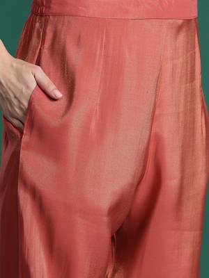Ethnic Motifs Embroidered Sequinned Kurta with Trousers & With Dupatta 3