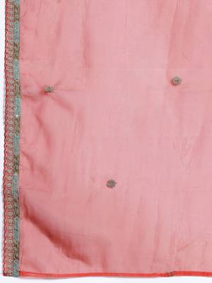 Ethnic Motifs Embroidered Sequinned Kurta with Trousers & With Dupatta 4