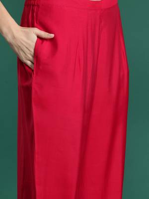 Ethnic Motifs Embroidered Sequinned Kurta with Trousers 3