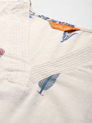 Women Floral Printed Pure Cotton Kurta with Palazzos 2