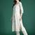 Floral Embroidered Thread Work Pure Cotton Kurta with Trousers & With Dupatta