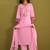 Women Floral Embroidered Regular Thread Work Kurta with Trousers & With Dupatta