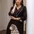 Printed V Neck Straight Kurta & Trousers