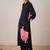 Women Ethnic Motifs Printed Regular Thread Work Kurta with Trousers