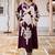 Floral Printed Regular Beads and Stones Kurta with Salwar