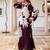 Floral Printed Regular Beads and Stones Kurta with Salwar