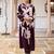 Floral Printed Regular Beads and Stones Kurta with Salwar