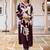 Floral Printed Regular Beads and Stones Kurta with Salwar