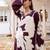 Floral Printed Regular Beads and Stones Kurta with Salwar