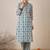 Abstract Printed Pure Cotton Straight Kurta With Trousers & Dupatta