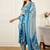Floral Printed V-Neck Regular Pure Cotton A-Line Kurta With Trousers & Dupatta