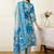 Floral Printed V-Neck Regular Pure Cotton A-Line Kurta With Trousers & Dupatta