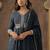 Women Ethnic Motifs Embroidered Cotton A-Line Kurta with Trousers & Dupatta