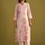 Floral Printed V-Neck Straight Kurta With Trousers
