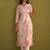 Floral Printed V-Neck Straight Kurta With Trousers