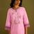 Women Floral Embroidered Regular Thread Work Kurta with Trousers & With Dupatta