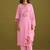 Women Floral Embroidered Regular Thread Work Kurta with Trousers & With Dupatta