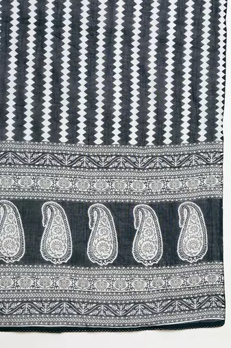 Women Ethnic Motifs Printed Thread Work Pure Cotton Kurta with Trousers & Dupatta
