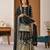 Black sequin And Embroidery Work Silk Blend Salwar Suit