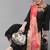 Classic Black And Peach Embroidered Kurta Set