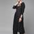 Classic Black And Peach Embroidered Kurta Set