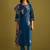 Women Floral Embroidered Regular Thread Work Kurta with Trousers & With Dupatta