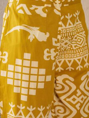 Women Ethnic Motifs Printed Regular Pure Cotton Kurta with Trousers 3