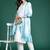 Floral Printed Sequinned Linen Kurta with Trousers & With Dupatta