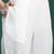 Floral Printed Sequinned Linen Kurta with Trousers & With Dupatta