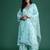 Floral Embroidered Thread Work Kurta with Trousers & With Dupatta
